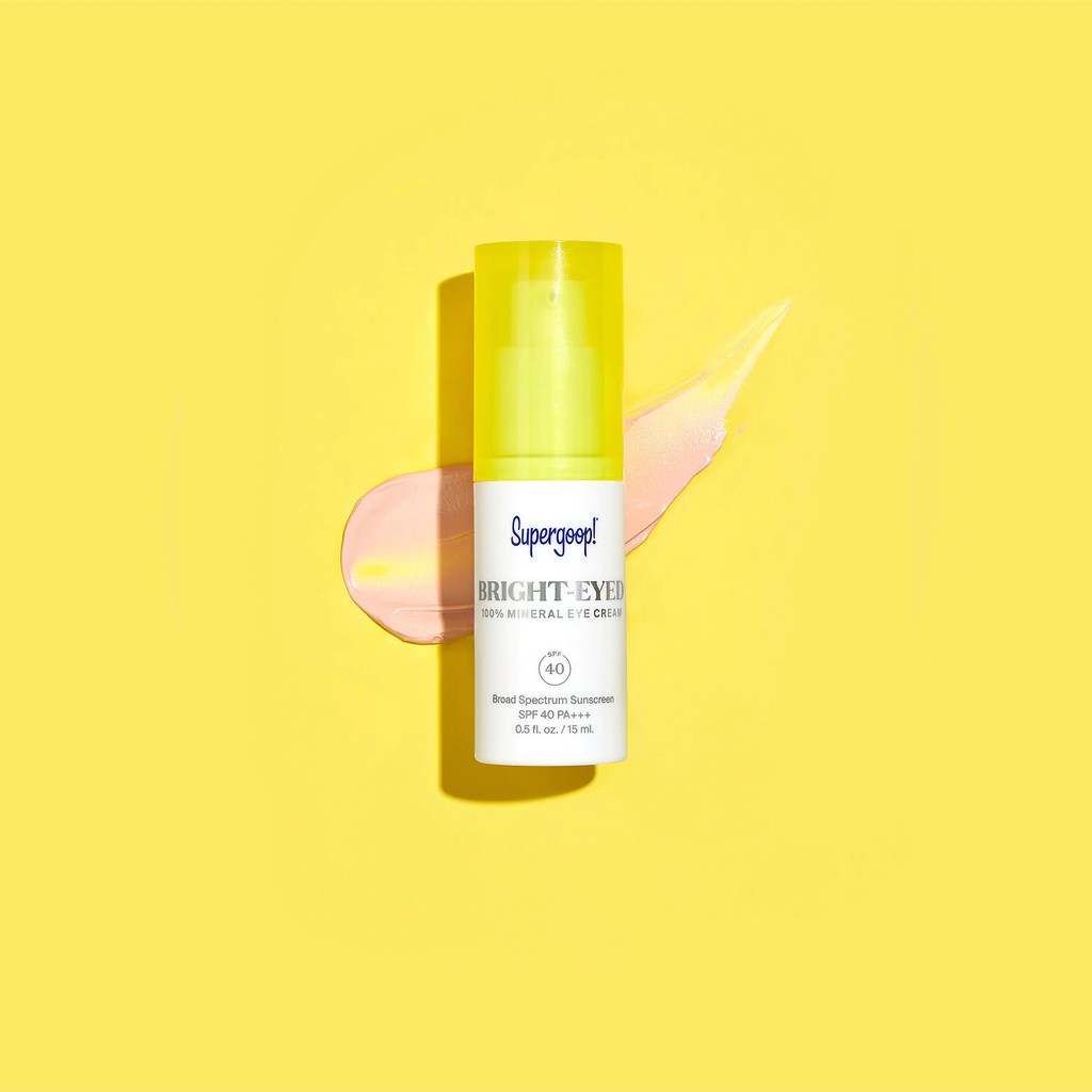 Supergoop! - Kem mắt có chứa SPF Bright-Eyed 100% Mineral Eye Cream SPF 40 15ml