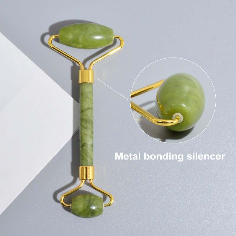 Thanh lăn/Tấm guasha SUAKE bằng đá ngọc bích massage mặt độc đáo