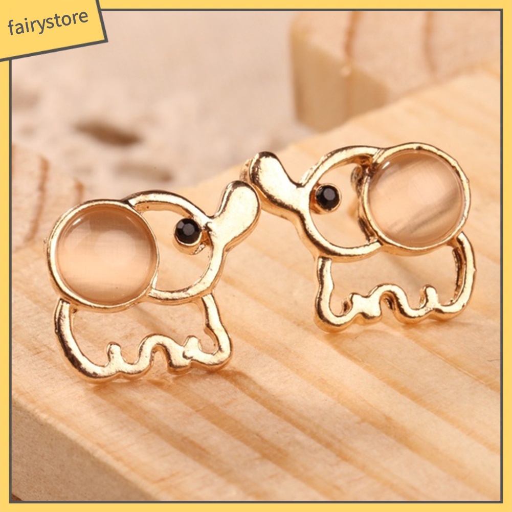 Hoa Tai Mặt Hình Chú Voi Đáng Yêu Cho Nữ