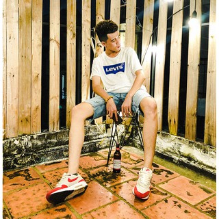[Chính Hãng] Áo Thun L.vis T-Shirt White Blue - Nam
