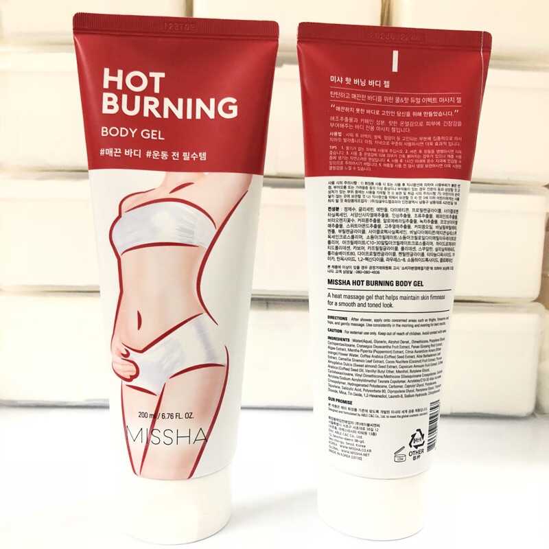 Tan mỡ 💖FREESHIP💖 Tan Mỡ MISSHA Hot Burning Perfect Body Gel 200ml