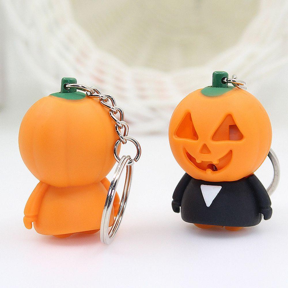 PATRICIA Móc Khóa Hình Ma Có Đèn LED Phát Sáng Trang Trí Halloween