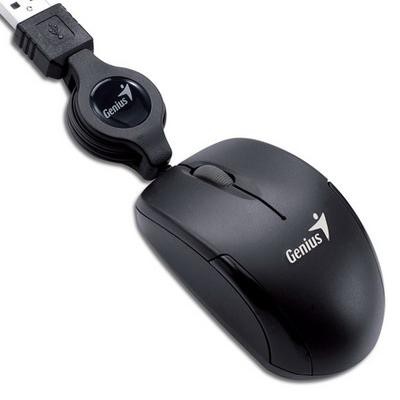 Chuột Quang Genius Micro Traveler, dùng cho laptop...Độ phân giải quang học 1200 dpi, bảo hành 6 tháng
