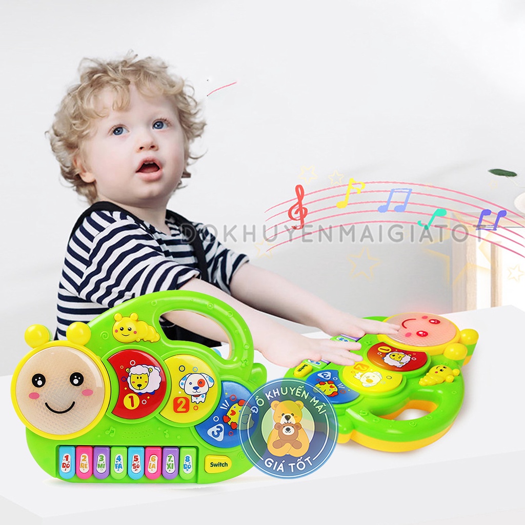 Đồ chơi đàn piano cho bé đồ chơi âm nhạc hình ốc sên dễ thương 3019- Đồ khuyến mãi giá tốt
