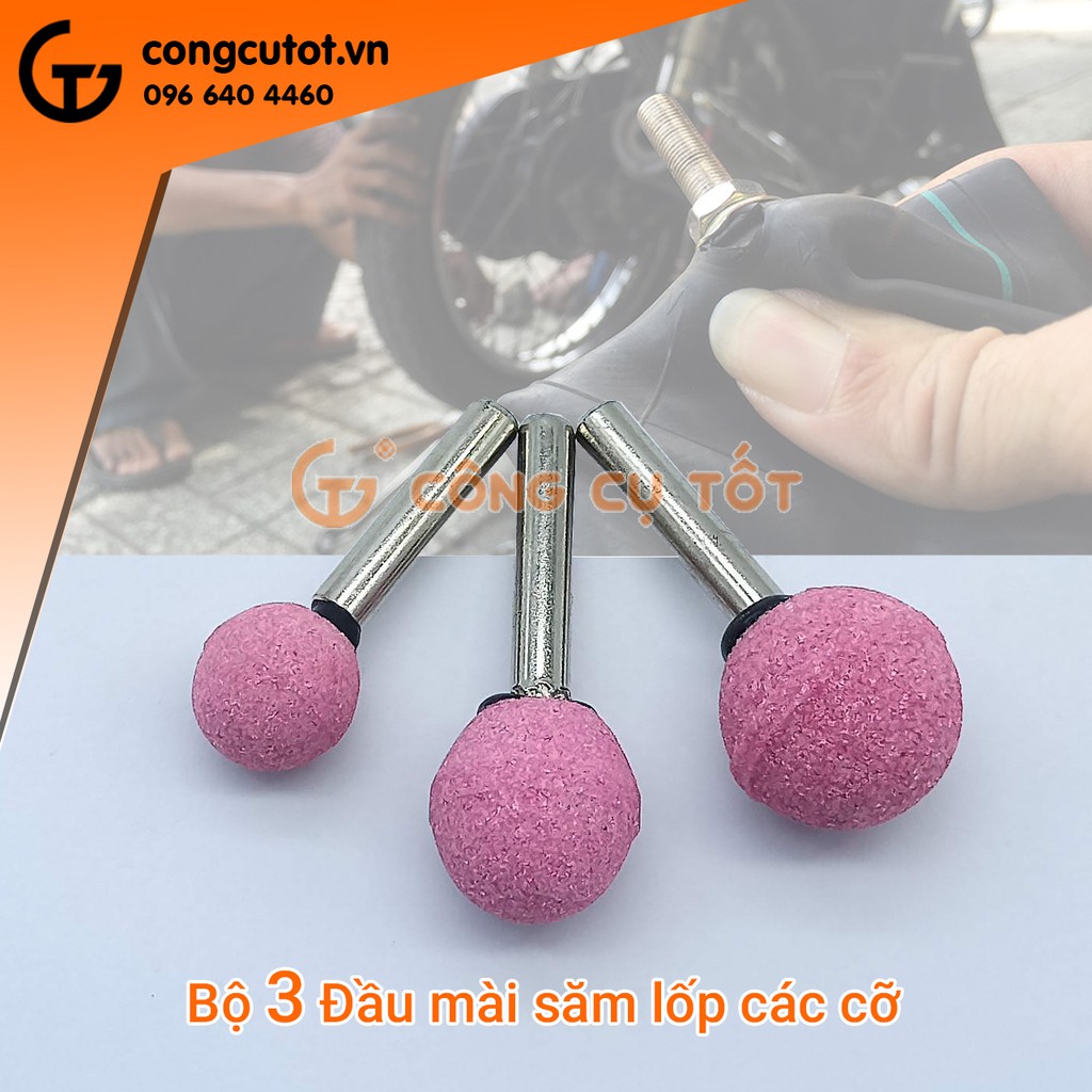 Bộ 3 đầu mài săm lốp các cỡ