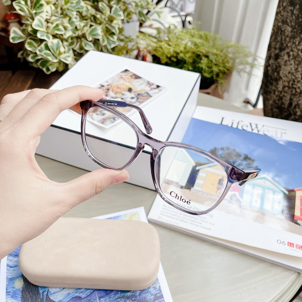 Gọng cận nữ Chloe viền ghi xám CE2740  Grey