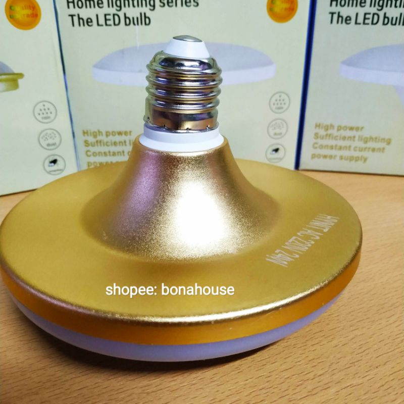 Bóng đèn UFO đĩa bay led siêu sáng 24W tiết kiệm điện, ánh sáng trắng dùng trang trí