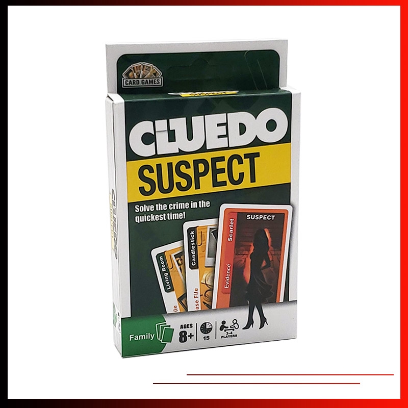 Bộ Thẻ Trò Chơi Cluedo Suspect Phiên Bản Tiếng Anh