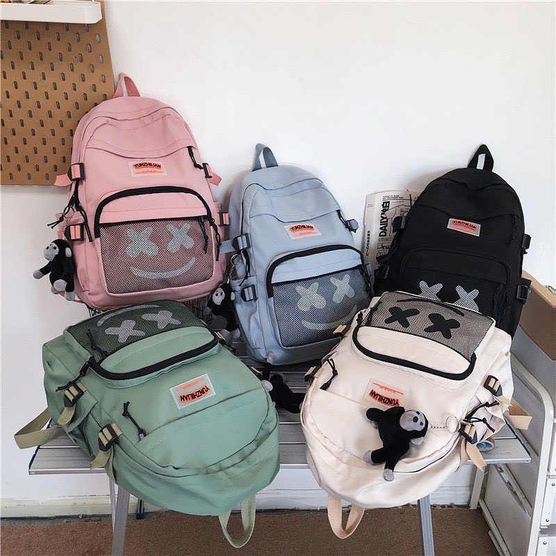 Balo ulzzang Đi Học Đi Chơi Nam Nữ Thời Trang Hàn Quốc Nhiều Ngăn vừa Laptop XX