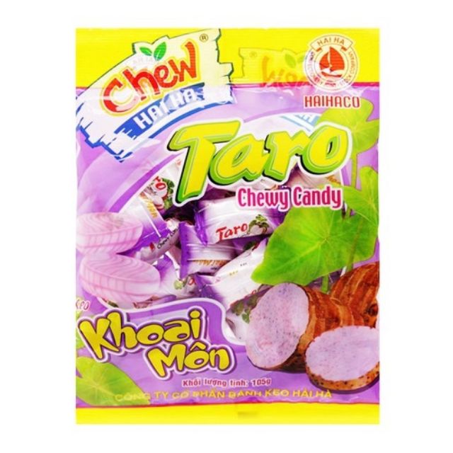 Kẹo Mềm Chew Nho Đen / Khoai Môn gói 105g | BigBuy360 - bigbuy360.vn