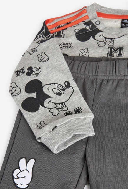 Bộ nỉ mickey xám Adidas 3-8Y (có ảnh thật)