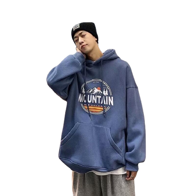 Áo Hoodie Tay Dài In Chữ Graffiti Thời Trang Hàn Quốc Dành Cho Nam Nữ Size M-8XL