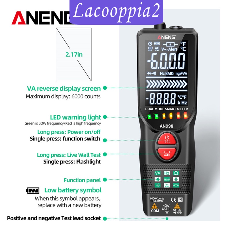 Vạn Năng Kế Kỹ Thuật Số Lacooppia2 6000