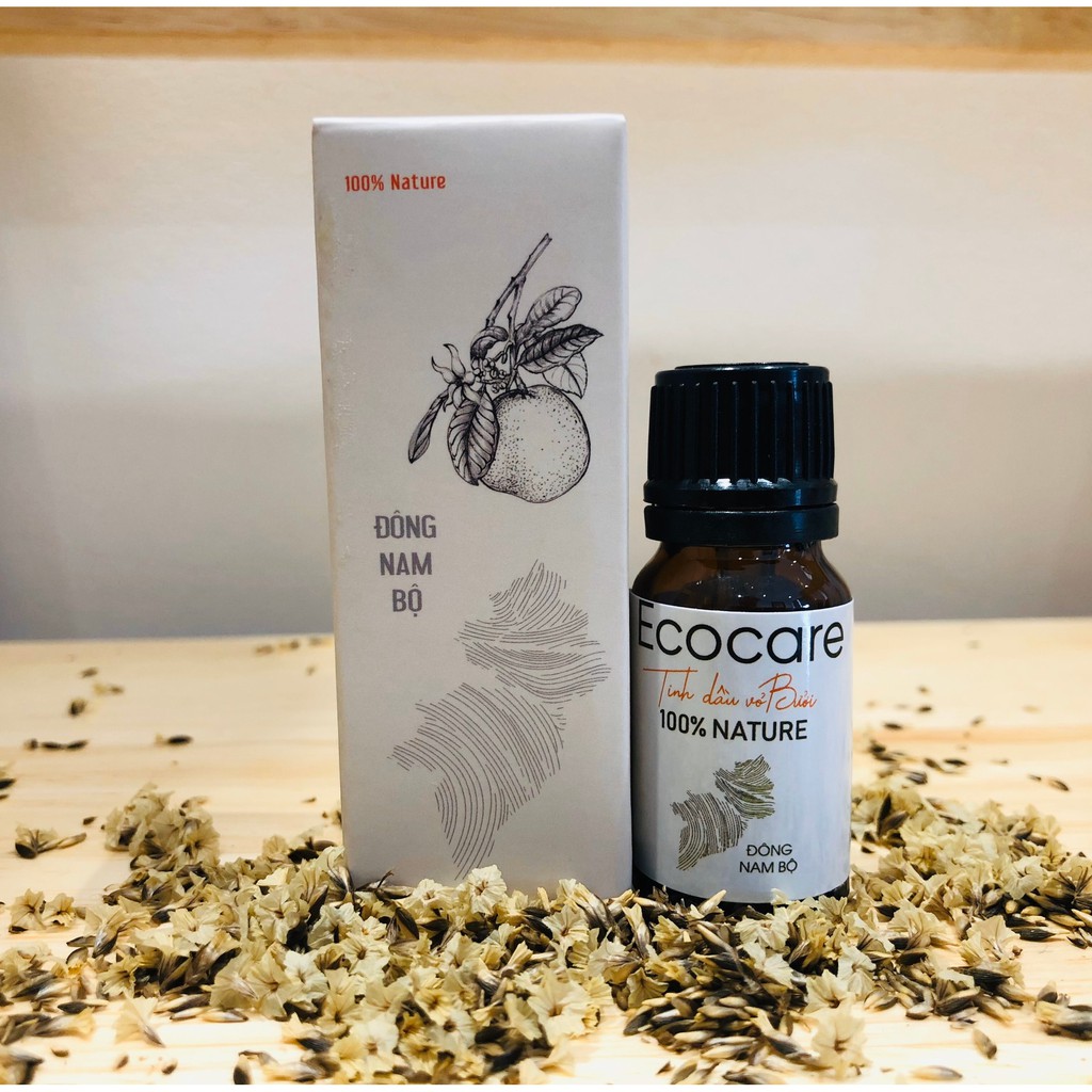 Tinh dầu thiên nhiên cao cấp ECOCARE 10ml, mùi thơm hoàn toàn nguyên chất (Bưởi, Quế, Cam, Sả Chanh, Bạc Hà, Nhài)