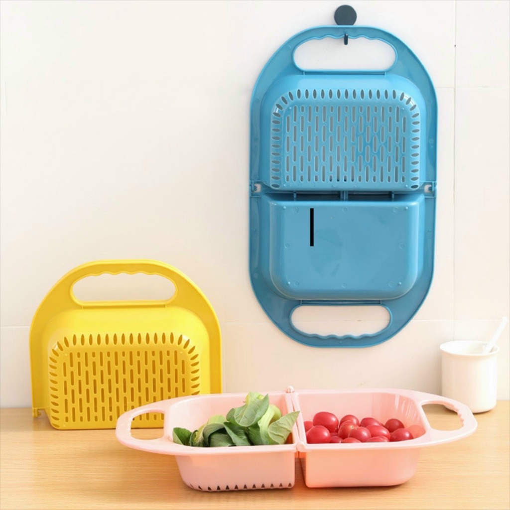 Rổ Nhựa Gấp Gọn Gập Đôi