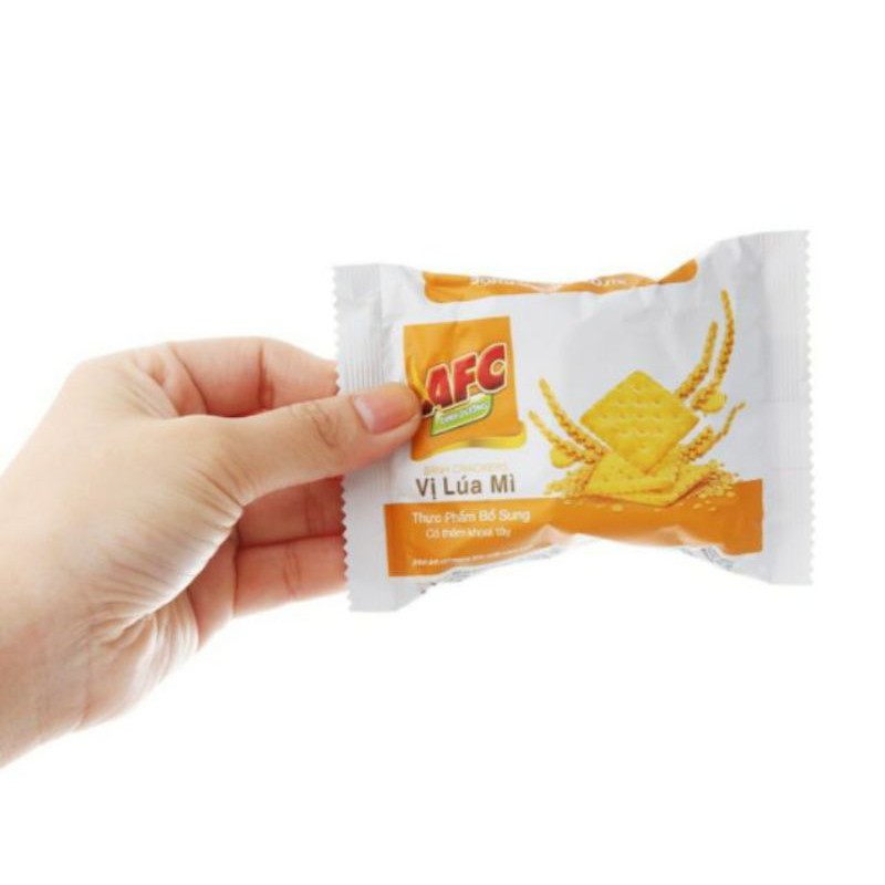 Bánh quy AFC dinh dưỡng hộp 100g (4 gói x 25g). Đủ vị: rau củ, lúa mì