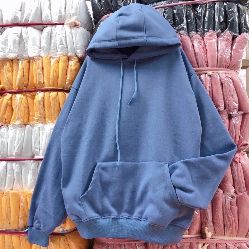 Áo hoodie trơn vải nỉ lót bông dày dặn nhiều màu | BigBuy360 - bigbuy360.vn