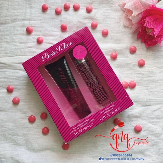 Set nước hoa Paris Hilton 50ml EDP và lotion dưỡng da 90ml - USA | Thế Giới Skin Care