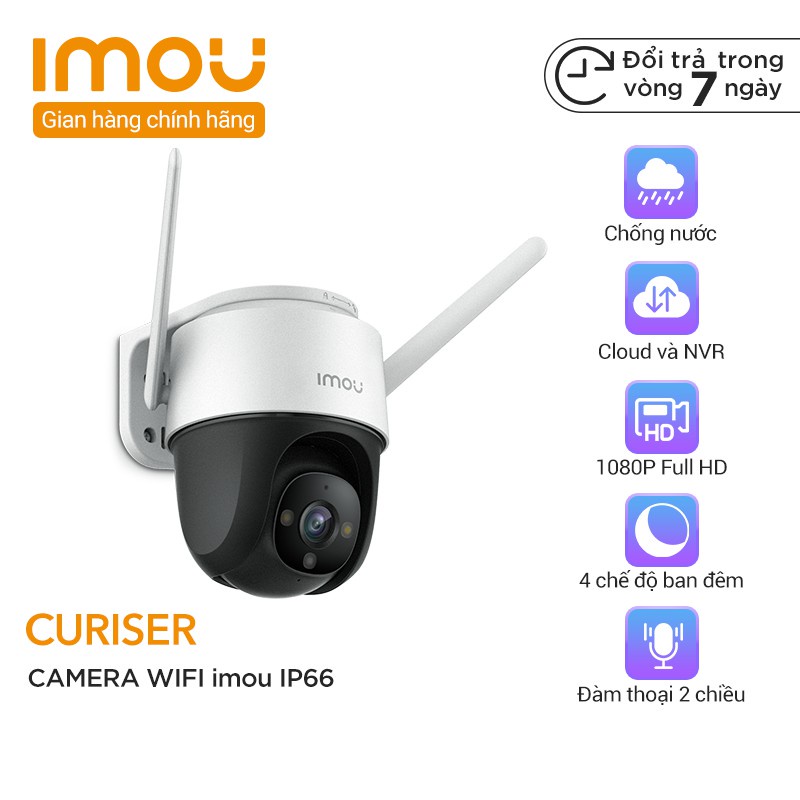 Camera WiFi IMOU Cruiser IPC-S22FP Full HD 1080P - Bốn Chế Độ Nhìn Ban Đêm Full Color-IP66 Sử Dụng Thời Tiết Khắc Nghiệt