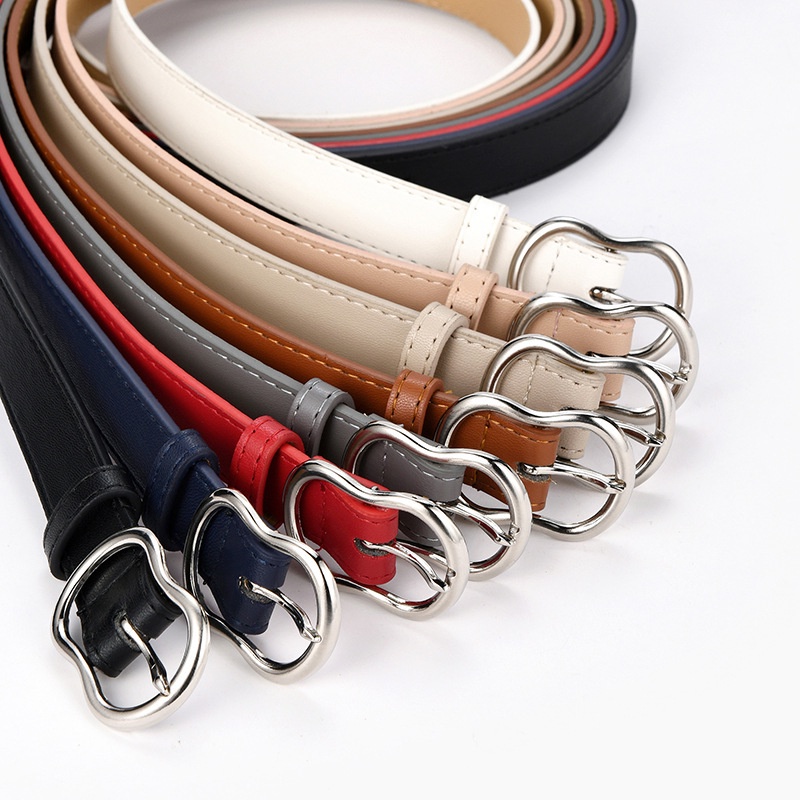 Thắt lưng giả da khóa kim loại thời trang cho nữ