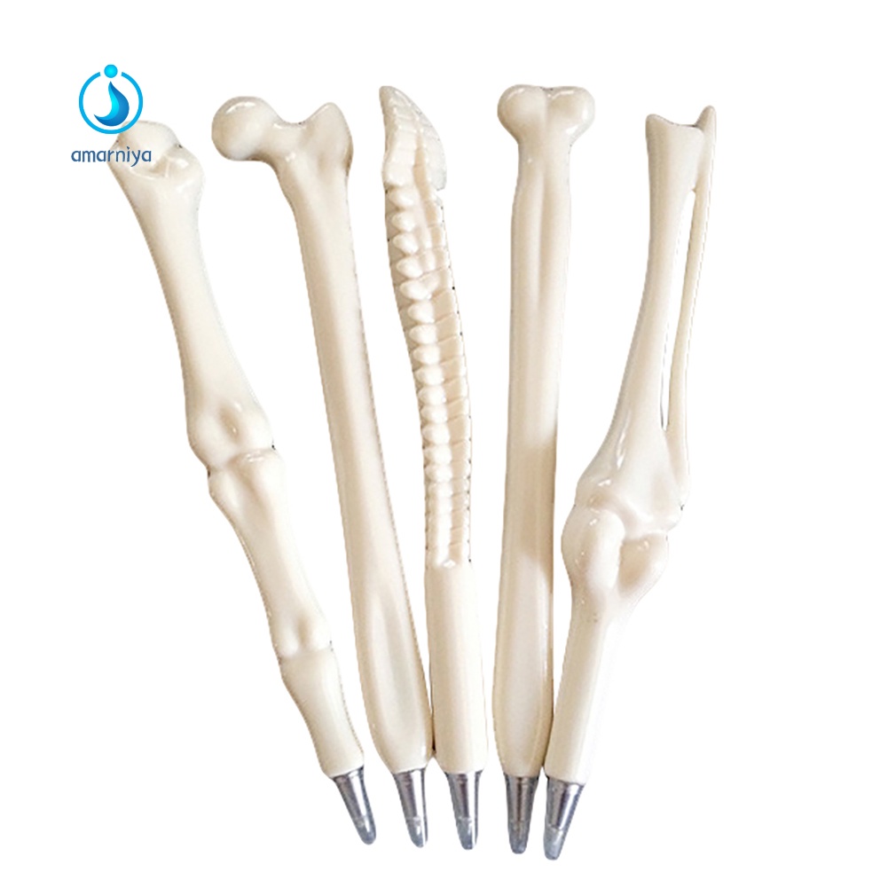 Hàng Có Sẵn Hàng| Set 5 Bút Bi Ngòi 0.7mm Tạo Hình Khúc Xương Sáng Tạo