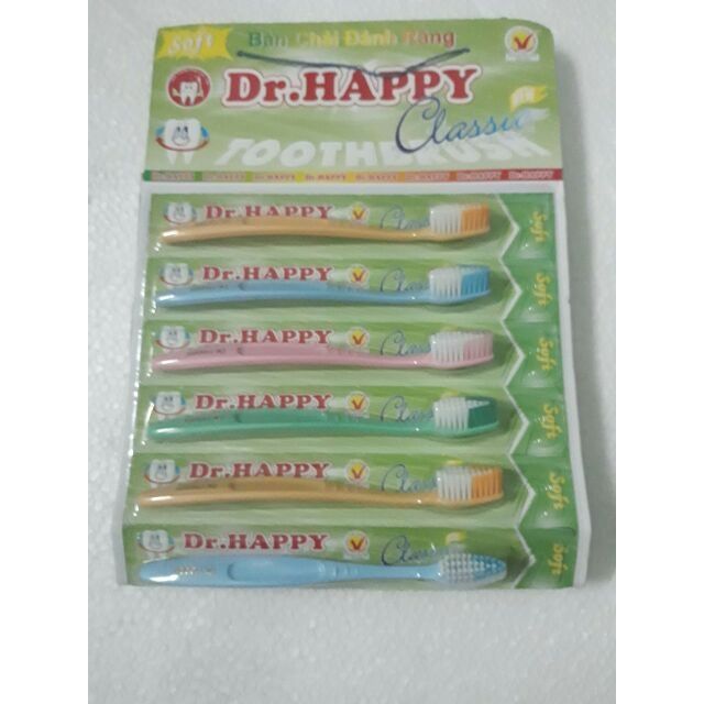 Combo 3 cây bàn chải đánh răng dr.happy (người lớn)