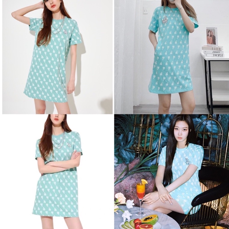 (ảnh thật) Váy monogram polo logo to hàng chuẩn 1:1 sẵn 2 màu