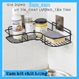 Kệ góc để đồ nhà tắm phòng tắm đựng dầu gội xà bông phòng tắm,kệ nhà tắm dán tường không cần khoan đục, tiên dụng
