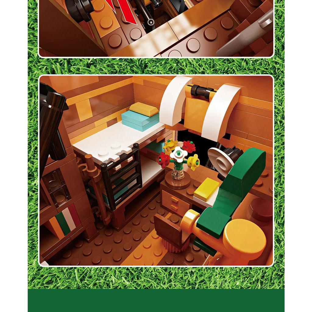 Đồ chơi Lắp ráp Mô hình Mould king 16033 Tree House  Ideas 21318 Bricks with Led Light  Nhà trên cây