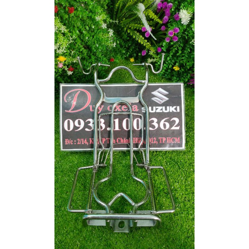 Baga Giữa Suzuki Axelo Xbike -Inox 10ly -Loại đặt biệt - có sẵn 2 móc + ốc inox 304