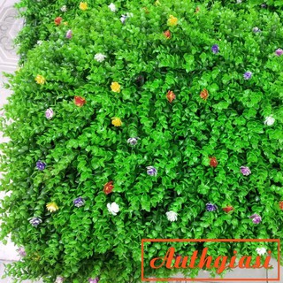 Thảm cỏ Treo tường tai chuột nhân tạo có hoa Nhí, hàng tốt kích thước 40x60cm (Ảnh thật)