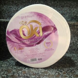 Giấy vệ sinh cuộn công nghiệp OKI (650g/1 cuộn)