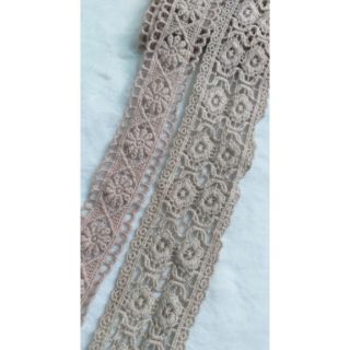 Ren chỉ màu cà phê sữa size 3cm va 4.5cm (dây 2m/10k)