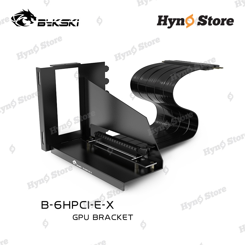 Giá dựng card đồ họa VGA kèm riser 4.0 Bykski B-6HPCI-E4-X Gông thép dày dặn chắc chắn - Hyno Store