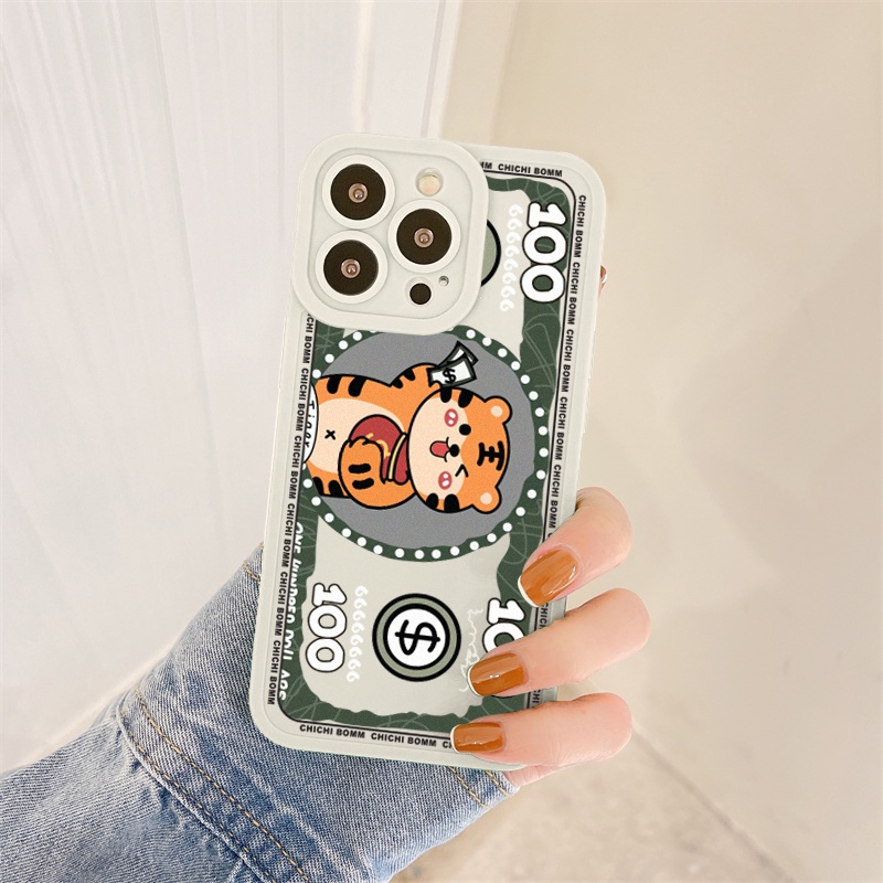 Ốp lưng iphone cạnh vuông lỗ camera hổ money 6/6s/7/8/8plus/x/xr/xs/11/12/13/pro/max/plus/promax-SALE HOT U3-1