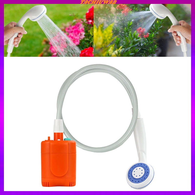 Vòi Hoa Sen Bằng Điện Tachiuwa2 Màu Xám Kèm Ống Bơm Tiện Dụng Mang Theo Du Lịch Cắm Trại