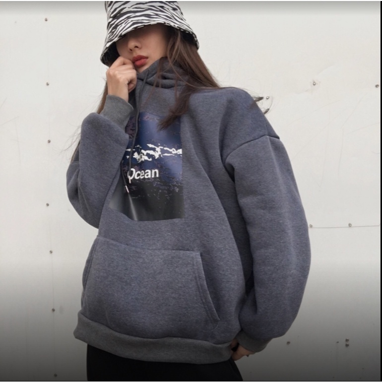 【Keroro】Áo Hodie Nỉ Bông Unisex  Dáng Rộng Phong Cách Ulzzang | BigBuy360 - bigbuy360.vn