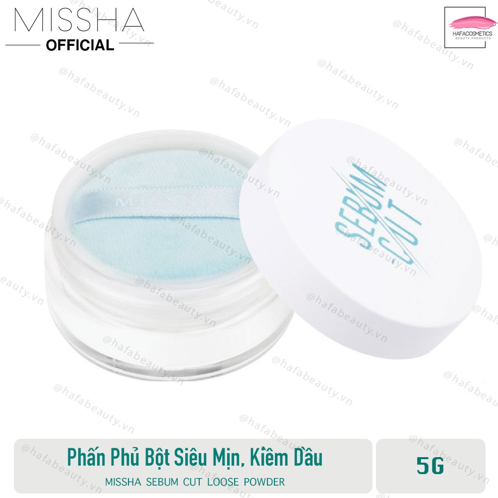 Phấn Phủ Dạng Bột Siêu Mịn Kiềm Dầu Missha Sebum Cut Powder 5g _ Phấn Nén _ Missha Chính Hãng