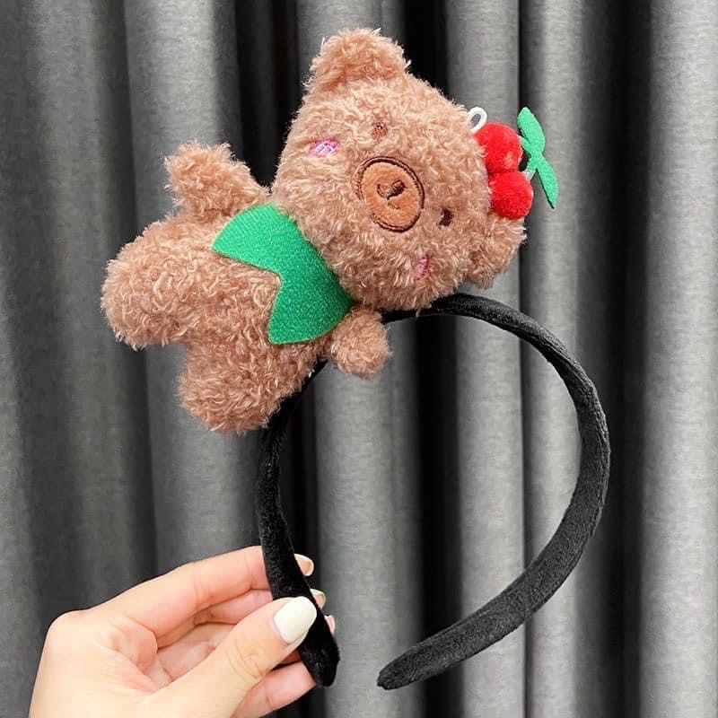 Cài tóc gấu cherry