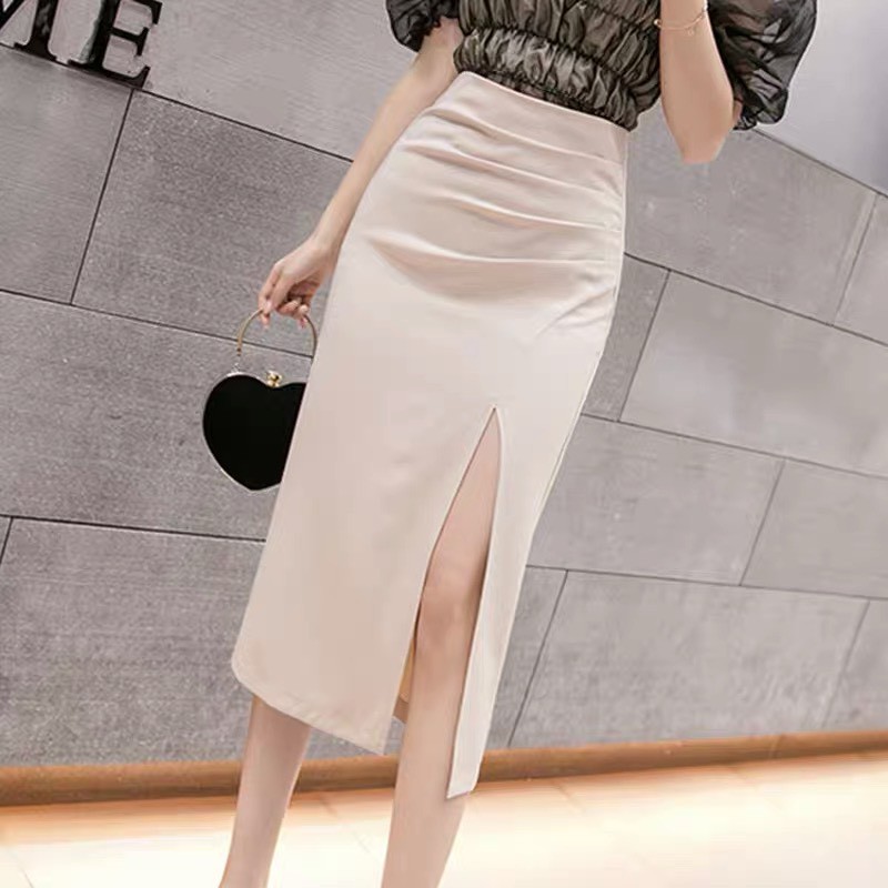 HOT Chân váy ôm xẻ đùi cao dáng dài có xếp li che bụng CÓ ẢNH THẬT, chân váy công sở | BigBuy360 - bigbuy360.vn