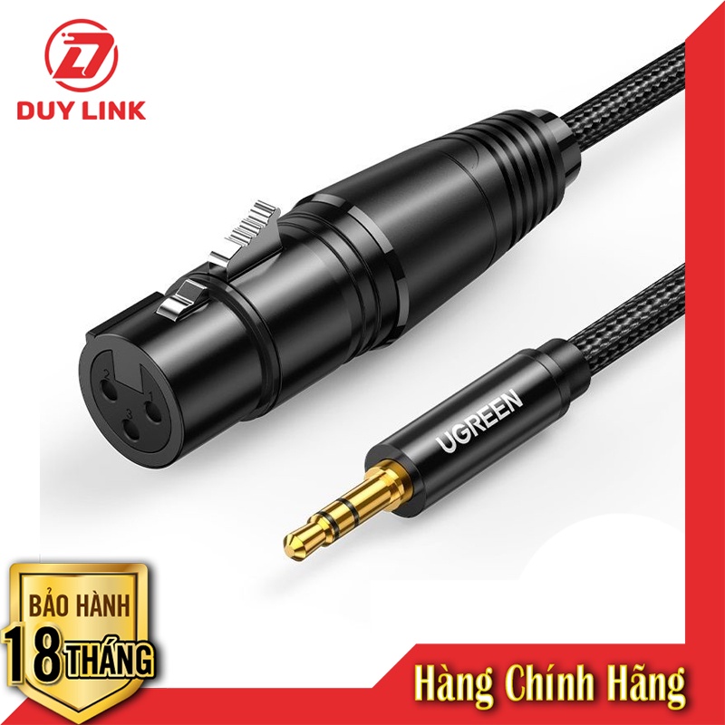 Cáp Audio 3.5mm sang AV Canon  âm dài 1m Ugreen 20763