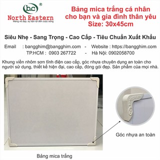 [Mã SKAMLTSM9 giảm 10% đơn 99K] Bảng trắng cá nhân dành cho gia đình, văn phòng, kích thước 30x45cm