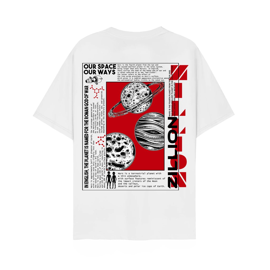 Mars T Shirt, Áo thun Mars Unisex, Áo phông nam nữ - Zillion