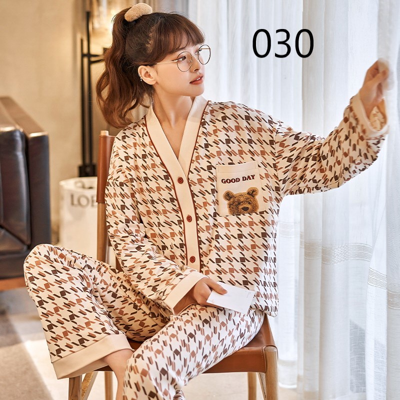 Đồ Ngủ Nữ Dài Tay Kimono Cổ YUKATA - Bộ Ngủ Nữ Phong Cách Nhật Bản 2021 DN013