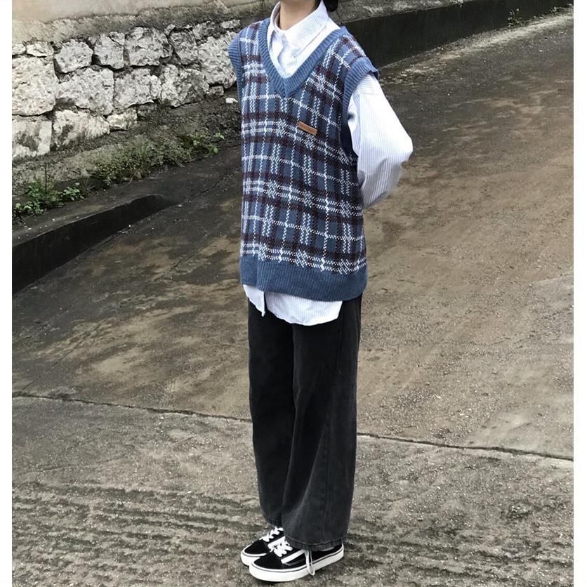 【Yuki】Áo gile kẻ sọc phong cách Hàn quốc Mẫu Mới | BigBuy360 - bigbuy360.vn