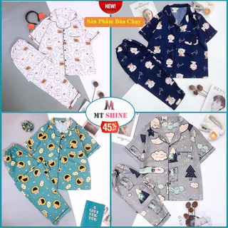 Đồ Ngủ Pijama kate thái ngắn tay cao cấp Nancy Syndra NT