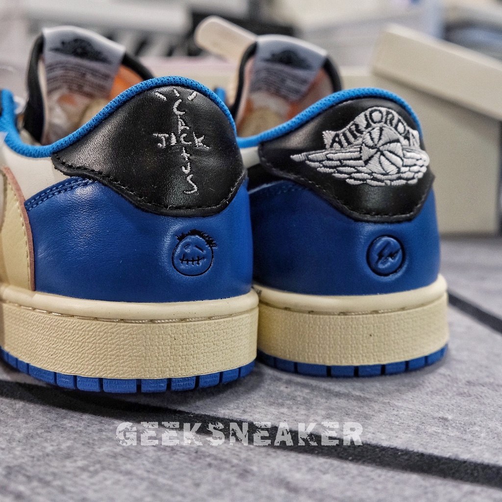 [GeekSneaker] Nguyên Bản Sc - Giày Jordan 1 Low x Travis Scott x Fragment