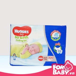 MIẾNG LÓT SƠ SINH HUGGIES NB1-100 miếng CHO BÉ DƯỚI 5KG