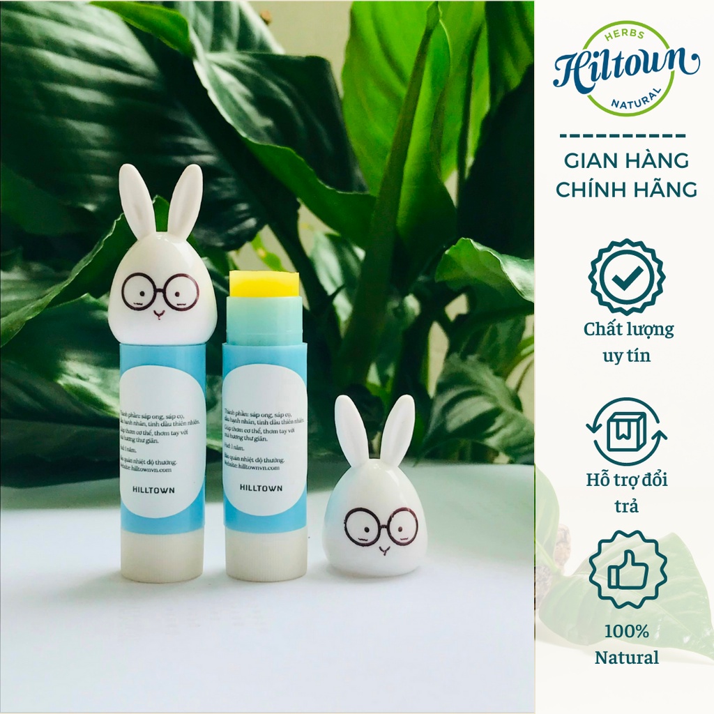 Sáp lăn nách tinh dầu thiên nhiên Hiltown, ngăn mùi mồ hôi, thơm tay thơm nách, 100% tự nhiên không chứa muối nhôm 10g