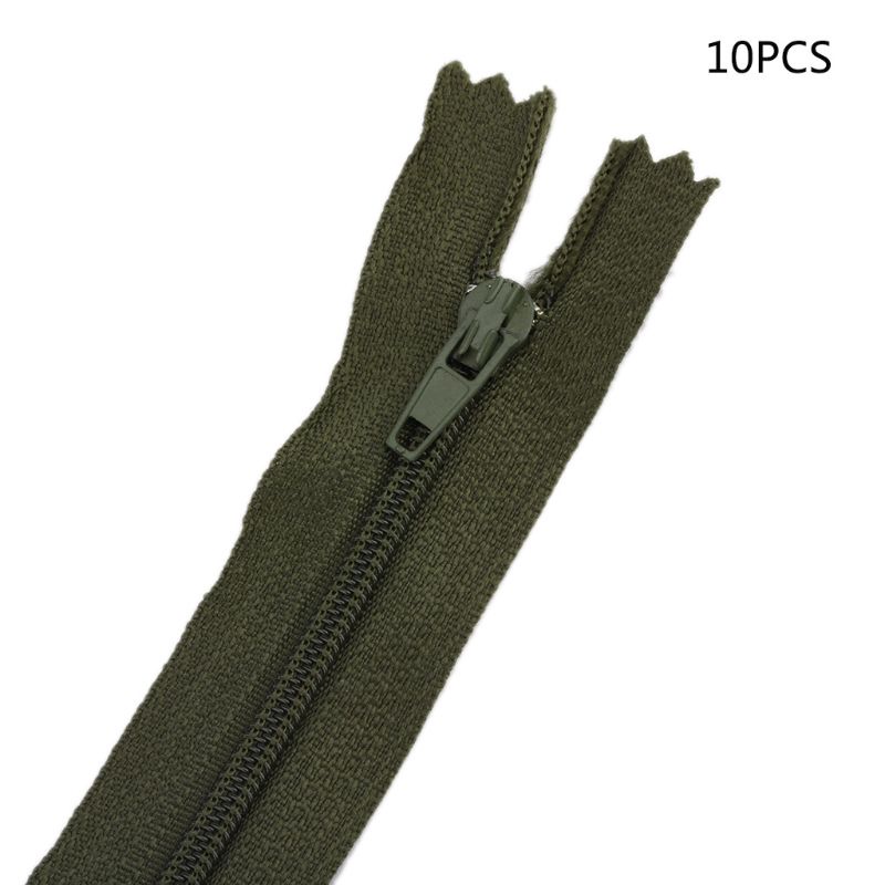 Set 10 Dây Kéo Nylon Vô Hình 20cm Chuyên Dụng Cho Thợ May / Ví DIY